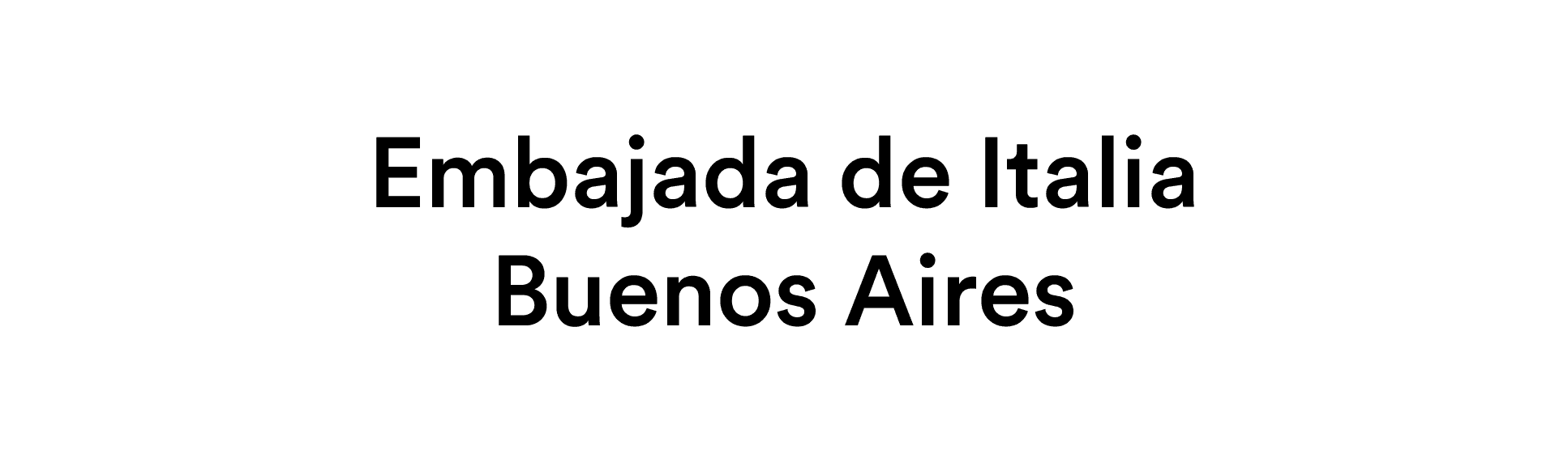 EMBAJADA DE ITALIA